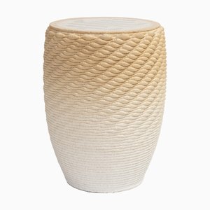 Sgabello Metric beige di Philipp Aduatz Design