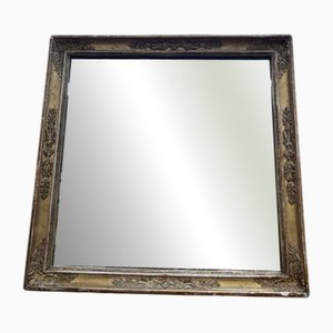 Square Mirror in Solid Wood Frame
