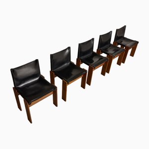 Monk Chairs by Afra & Tobia Scarpa for Molteni, 1974, Set of 5