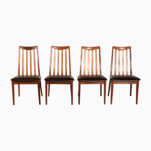 Sedie da pranzo Mid-Century moderne in teak di G-Plan, 1970, set di 4