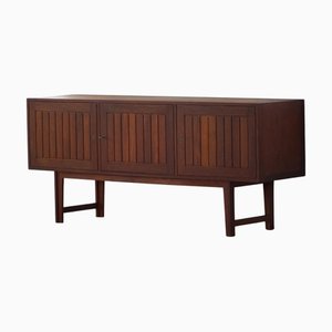 Aparador bajo Mid-Century moderno de teca atribuido a Kurt Østervig para Vamo, Dinamarca, años 60