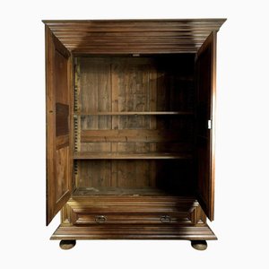 Louis XIII Burgundy Cabinet with Diamond Points