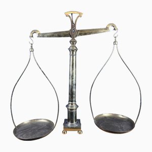 Apothecary Scale in Bronze and Gilded Brass, 1800s