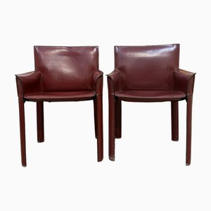 Fauteuils Vintage en Cuir par De Couro, Brésil, 1970s, Set de 2