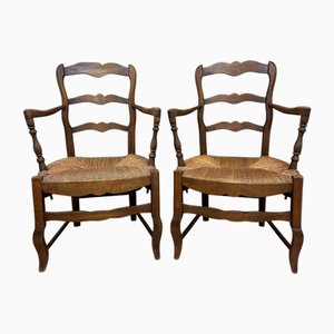 Louis XV Style Armchairs, Set of 2