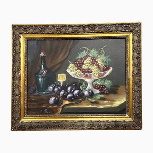 J Chatelin, Still Life with Fruit (A), Oil on Canvas, Framed