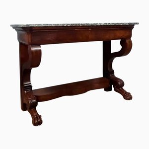 Large Empire Mahogany Console Table