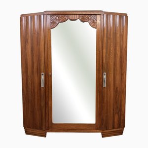 Art Deco Wardrobe in Walnut