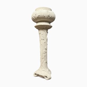 Art Nouveau Column in Plaster