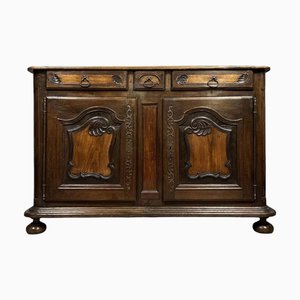Louis XIII Burgundy Sideboard in Oak and Walnut