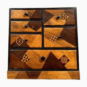 Japanese Cabinet with Marquetry, 1850