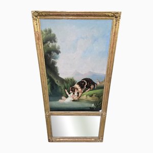 Large Napoleon III Trumeau Mirror