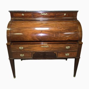 Louis XVI Style Cylinder Desk in Mahogany