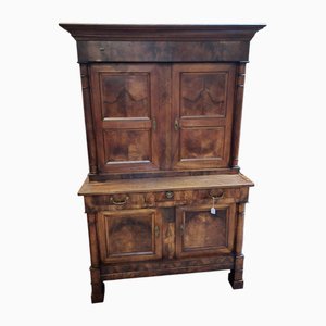 Empire Two-Part Cabinet in Walnut