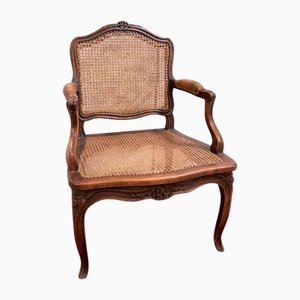Louis XV Provençal Armchair in Carved Walnut