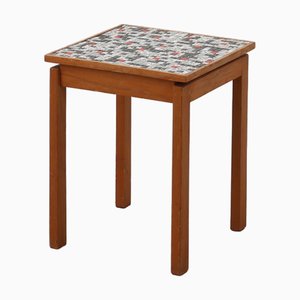 Tables de Chevet Vintage en Placage de Bois, Belgique, 1950s