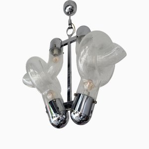 Italian Murano Glass Pendant Light attributed to Aldo Nason for Mazzega, 1970s