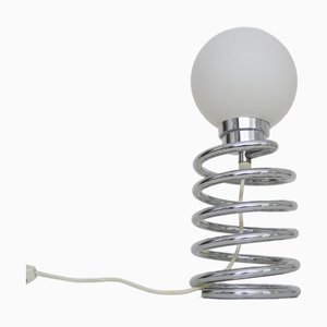 Ingo Maurer zugeschriebene Spiralfeder Schreibtischlampe, 1970er