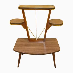 Flower Etagere de formica estilo teca, años 60