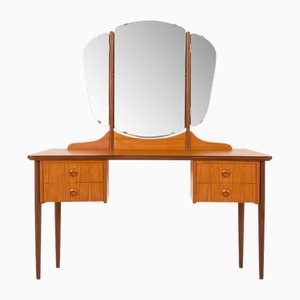 Mid-Century Scandinavian Dressing Table with Adjustable Mirrors, 1960s
