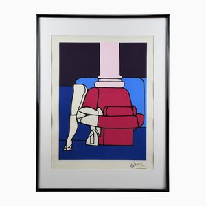 Valerio Adami, Statuette, 1970, Lithograph