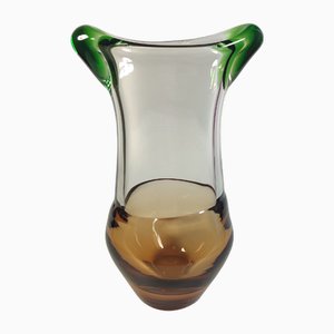 Art Deco Vase by Ladislav Paleček for Škrdlovice Glassworks, 1970s