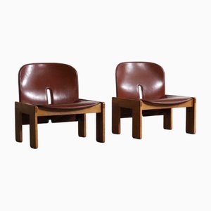 Poltrone nr. 925 di Afra & Tobia Scarpa per Cassina, Italia, anni '70, set di 2