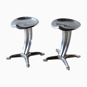 Lotus Stools by Yasu Sasamoto for Dulton, 1960s, Set of 2