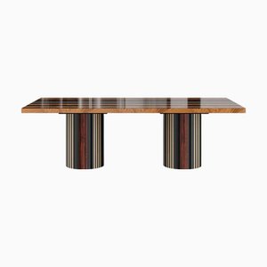 Table de Salle à Manger Amadeo en Marqueterie de Bois par Hommés Studio