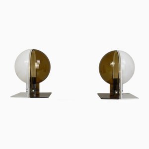 Sergio Brazzoli & Ermanno Lampa zugeschriebene Sirio Tischlampen für Guzzini, 1970, 2er Set