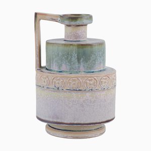 Brocca Art Déco in ceramica di P. Garnier, Enghien, Francia, anni '20-'30