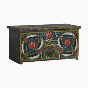 Antique Folk Art Style Trunk, 1920s