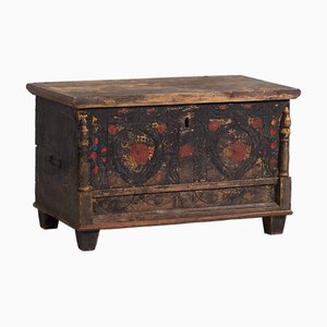 Antique Chest with Floral Decoration, 1920s