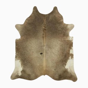 Large Cowhide Rug in Beige-Brown and Cream Tones by Rug&Kilim
