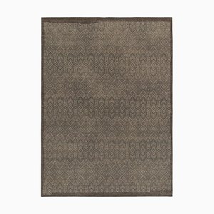 Distressed Style Rug with Geometric Patterns by Rug&Kilim