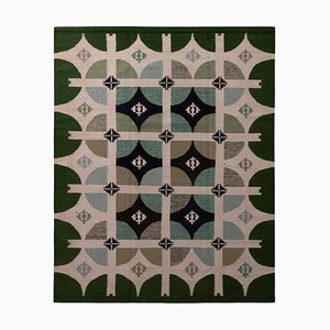 Scandinavian Style Geometric Wool Kilim Rug by Rug&Kilim
