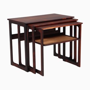 Nesting Tables attributed to Johannes Andersen for CFC Silkeborg, Denmark, 1960s, Set of 3