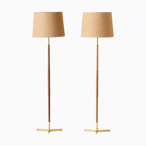 Moderne Schwedische Stehlampen, 1950er, 2er Set