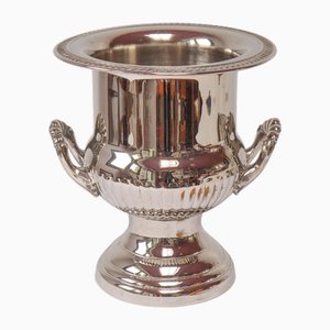 French Silver-Plated Metal Champagne Cooler, 1960s