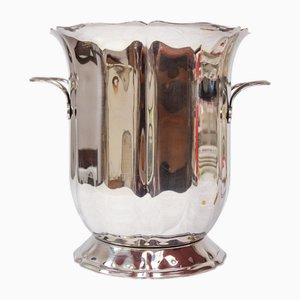 French Champagne Bucket in Stainless Steel by Guy Degrenne, 1980s