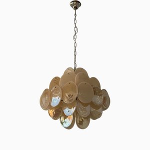 Disco di Murano Ambrato nello stile di Vistosi