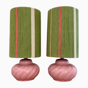 Ceramic Candy Lamps, 1970, Set of 2