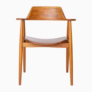 Vintage 411 Armchair in Teak by Hartmut Lohmeyer for Wilkhahn, 1960s