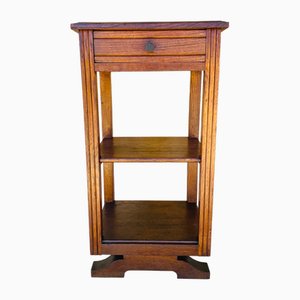 Art Deco Three-Tiered Walnut Console Table, 1930s