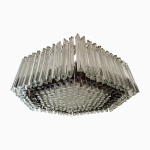 Opulent Chandelier by Paolo Venini for Vivarini, 1970s