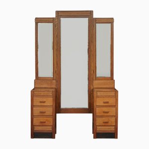 Art Deco Hague School Dressing Table in Oak, 1930s