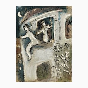 Marc Chagall, David Saved by Michal with Nude, 1960, Lithographie