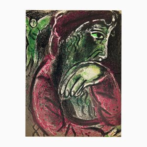 Marc Chagall, Job in Despair, 1960, Lithographie
