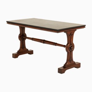 Large 19th Century English Mahogany Library Table