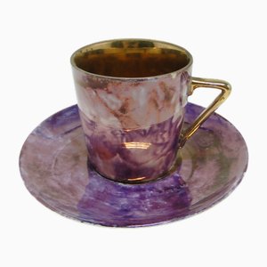 Postmodern Cup from Krzyszxtof Porcelain, Poland, 1970s, Set of 2